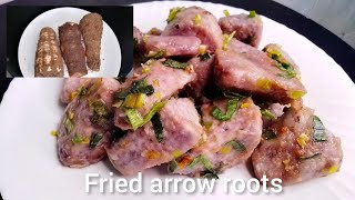 Download lagu How to prepare arrow roots for breakfast// Fried arrow roots for breakfast// Nduma for breakfast mp3