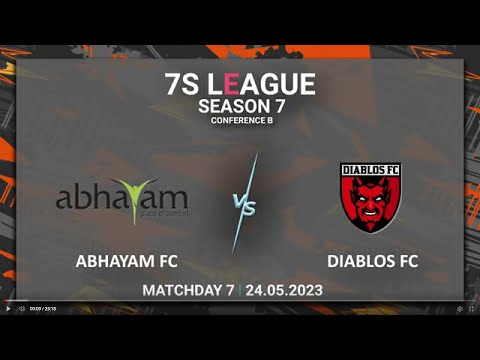 TAL Bangalore 7s League | Season 7 | Conf B | Diablos FC vs Abhayam FC| Matchday 7 | 24/05/2023