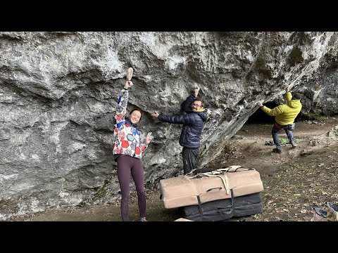 Live on Terranova 8C+/V16 with @JaneClimbs