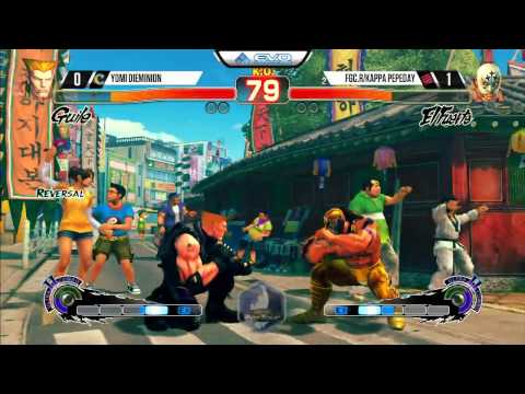 Dieminion (Guile) vs Pepeday (El Fuerte) - EVO 2015 USF4 - 720p/60fps
