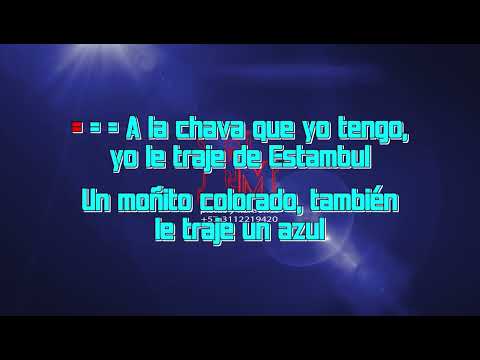 EL MOÑITO AZUL  LA SONORA DINAMITA KARAOKE DEMO 3112219420 pista o karaoke disponible