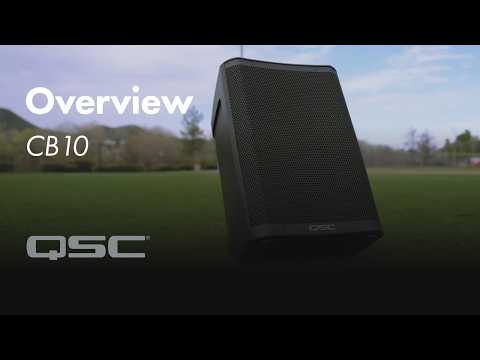 QSC CB10 Compact, Battery-Powered Loudspeaker Portable PA System image 5