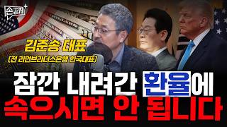 잠깐 내려간 환율에 속으시면 안 됩니다 - 김준송 대표(전 리먼브라더스은행 한국 대표)