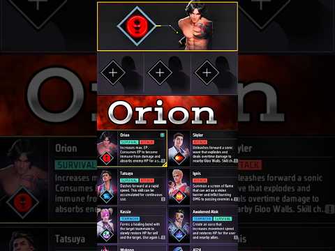 Orion best skill combination 2024 | Best character combination in free fire |Orion character Ability