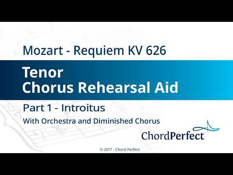 Mozart's Requiem Part 1 - Introitus - Tenor Chorus Rehearsal Aid