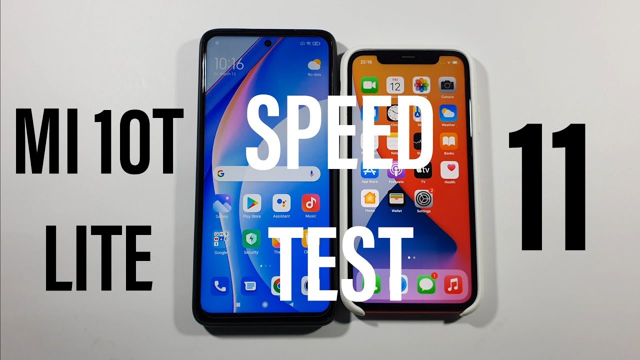 Xiaomi Mi 10T Lite vs Iphone 11 Speed Test