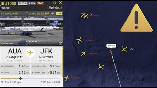 LIVE | TRACKING JETBLUE FLIGHT 1058 EMERGENCY *7700*