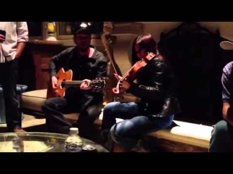 Court nance guitar and Bonnie Riley fiddle opening song - p