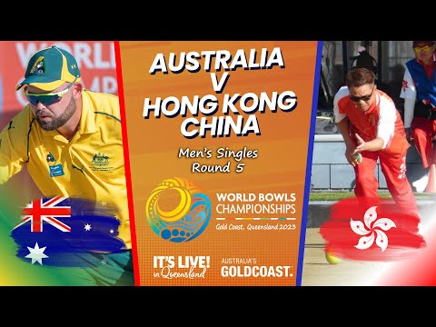 2023 World Bowls Championships - Men’s Singles - Round 5 - Australia v Hong Kong China