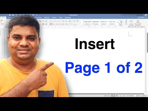 How To Insert Page 1 Of 2 In Word - [ MAC ]