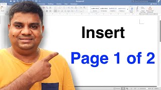 How To Insert Page 1 Of 2 In Word - [ MAC ]