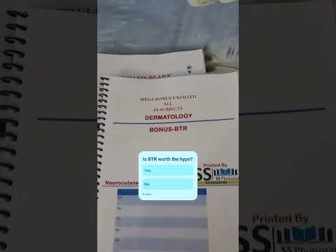 BTR BY DR.ZAINAB VORA|BONUS BTR|NEET PG 2025|INICET |   https://t.me/abc12_345   daily PHARMA quiz