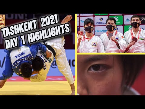 Judo Tashkent GS 2021 Day 1 Highlights - NAGAYAMA, ABE, UPSETS and some SLICK NEWAZA