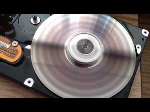 Markering a spinning hard drive