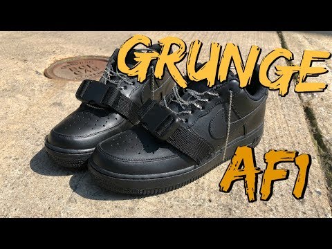 DIY Nike Air Force 1 | How To Customize Your Nikes | Grunge