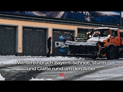 Winter arrives in Bavaria: Snow, storms and ice around the Arber