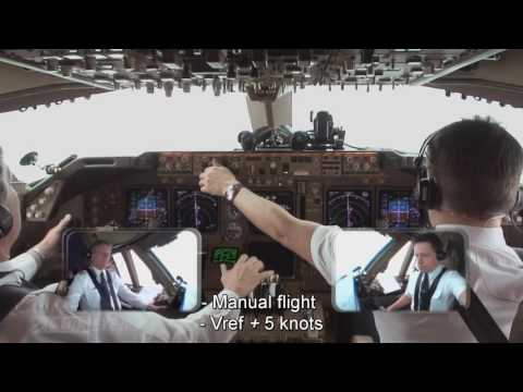 Pilotseye.tv - Lufthansa Boeing 747-400 - Approach & Landing into Frankfurt [English Subtitles]