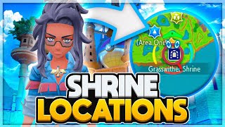 HOW TO UNLOCK SHRINE ICONS ON THE MAP!! Pokémon Scarlet & Violet