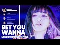 BLACKPINK Feat Cardi B Bet You Wanna Line Distribution Lyrics Color Coded PATREON REQUESTED
