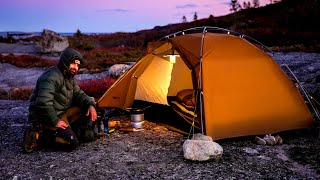 Frosty Night Solo Camping In Cold Temperatures