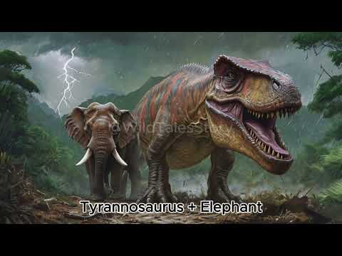 Amazing Animal Fusion Hybrid: Dinosaur 🦖Tyrannosaurus🦖 Hybrid with Other Animals Species!