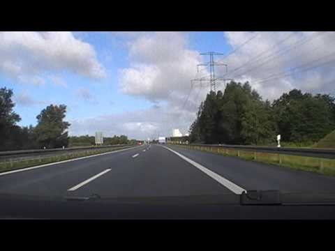 Time lapse driving Germany: Rostock County + City, highways 19 and 20