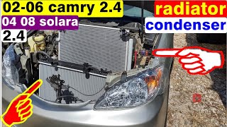 How To Replace Radiator And A/C Condenser On Toyota Camry 2.4 Toyota Solara 2.4