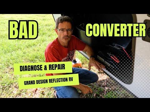 How to diagnose and repair a bad power converter on your RV!  Full time RV life!