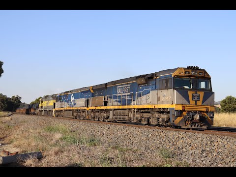 2 CF's on 5WM7, Ghan NR75 on 6MS2 & 2 CM's on 6MS7 plus Albury & Seymour Vlocity's at Wallan 10/2/23