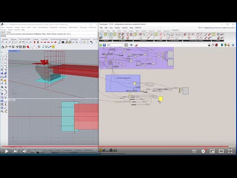GH Tutorial Teil 16 - Auflagerbank positionieren und analytisches System mit Grasshopper