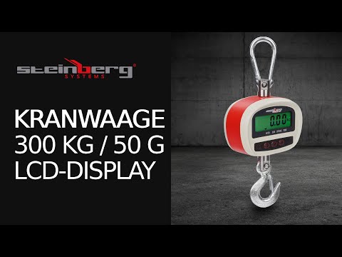 Video - Kranwaage - 300 kg / 50 g - LCD