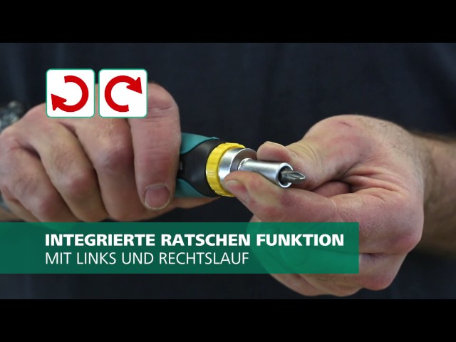 Video teaser per wolfcraft Mini-Handschraubendreher mit Ratsche (Art.-Nr. 1237000)