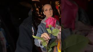 They gave Celine Dion a rose after the performance #olympics2024 #celinedion