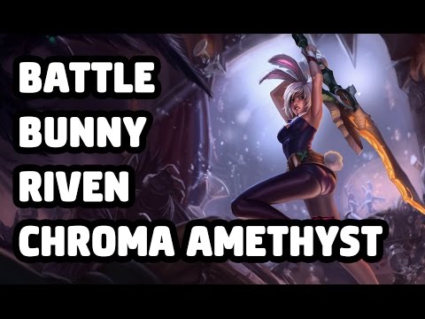 BATTLE BUNNY RIVEN CHROMA AMETHYST SKIN SPOTLIGHT - LEAGUE OF LEGENDS