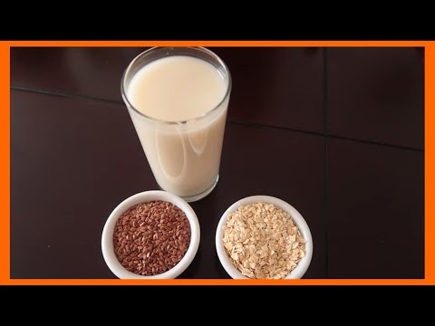 Cómo preparar leche de avena y linaza? Rica en Omega 3