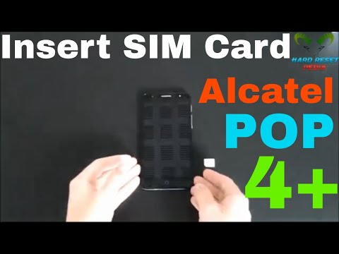 Alcatel One Touch Pop 4+ Insert the SIM Card