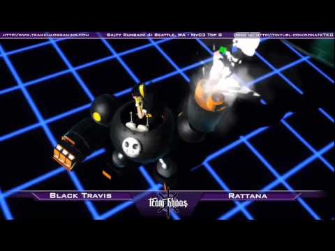 Salty Runback 4 MvC3 Singles Top 8 - Black Travis vs Rattana - WF