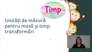 Unitati de masura pentru masa si timp