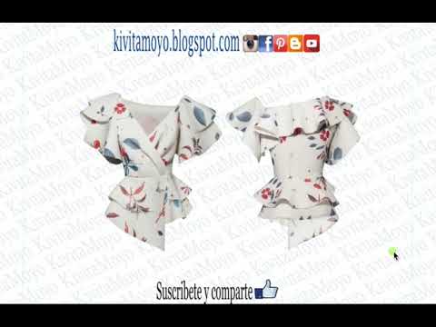 Blusa Cruzada CON Peplum Doble - Análisis peplum y olanes