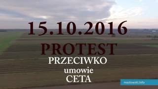 Protest przeciwko CETA - Warszawa 15.10.2016