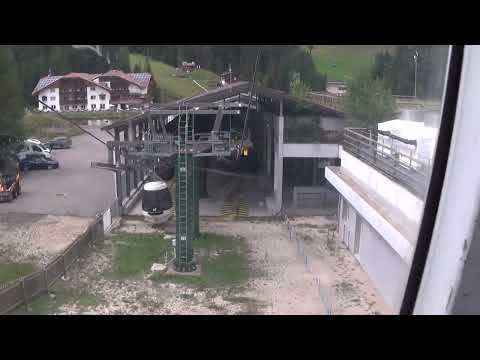 Discesa integrale cabinovia Agamatic "Pian Frataces - Gherdecia" - Canazei (TN) / Kabinenbahn