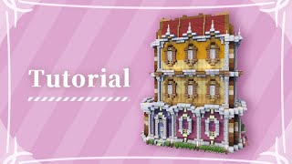 Minecraft : How To Build a Colorful Building | マイクラ建築：西洋風カラフルビルの作り方 | Tutorial