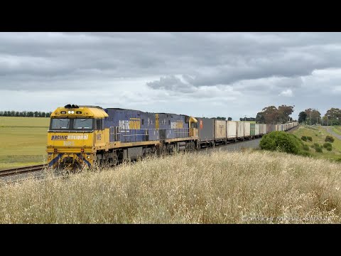 6PM7 Pacific National Intermodal Container Train (16/11/2021) - PoathTV Australian Railways