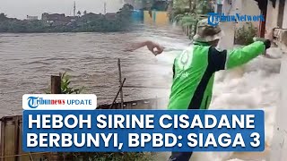 Detik- detik Sirine Pintu Air 10 Tangerang Berbunyi Kencang, BPBD: Sungai Cisadane Siaga 3
