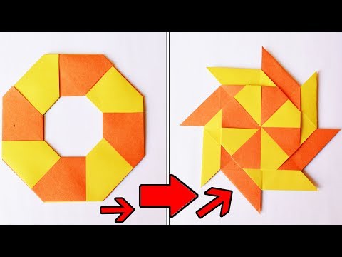 How to make a Paper Transforming Ninja Star - Origami