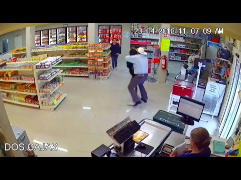 Cowboy and butcher stop robbers