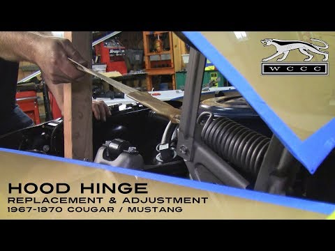 Hood Hinge Replacement & Adjustment: 1967-1970 Cougar / Mustang