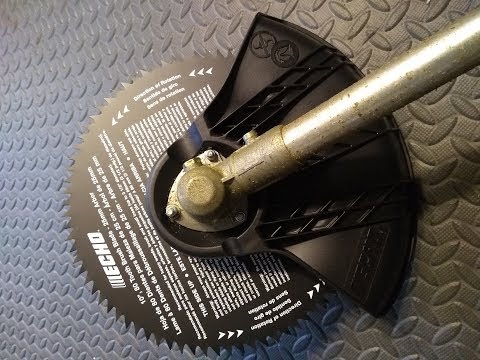 How To Put A Saw Blade On A String Trimmer | ECHO SRM-3020