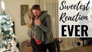 FINDING OUT I&#39;M PREGNANT &amp; TELLING MY HUSBAND | SWEETEST REACTION | EM AT HOME