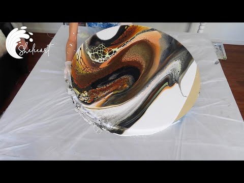 107. Sheleeart! Holy! 36"/91cm!  Have you ever seen a gold & black sheleeartstyle pour this big?